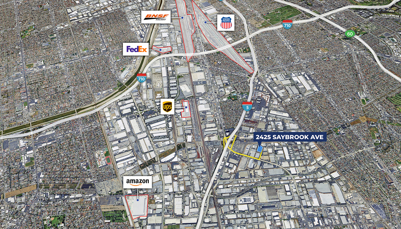 2425 Saybrook Ave - Freeway Proximity Aerial 2425 Saybrook Ave - Freeway Proximity Aerial